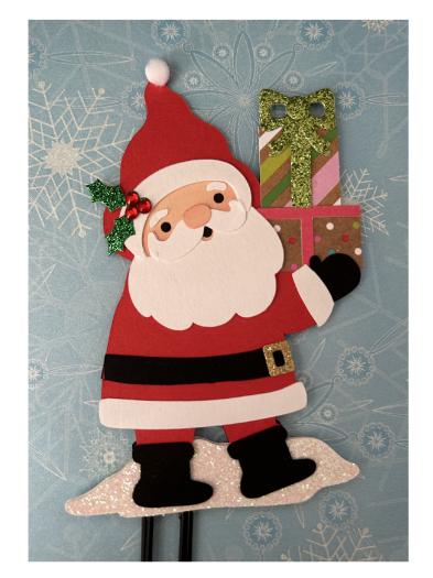 Santa with presents-