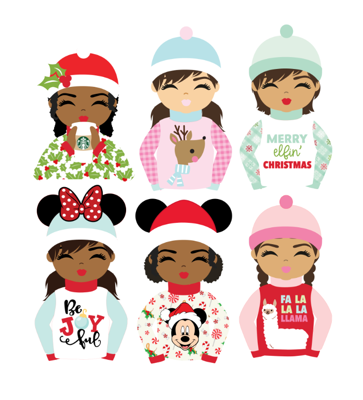 Ugly Sweater Planner Girl-